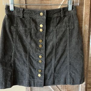 Corduroy Skirt Western Stretchy Snaps B Original Boutique Womens Small Comfy